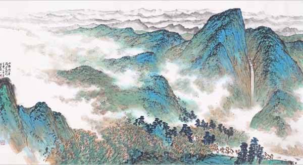 岭上云天—陈天中国画作品展在穗城举行，探索岭南绘画的新可能