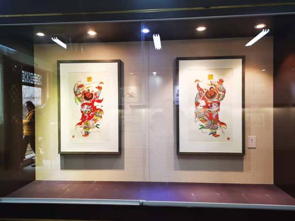 “福虎迎祥——杨柳青木版年画展”在北京市紫竹院公园启幕