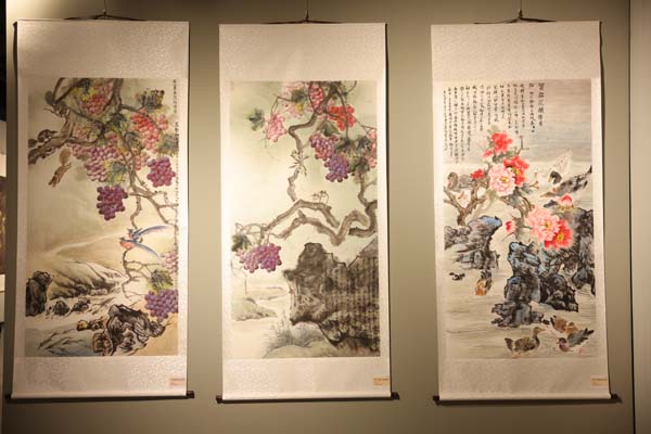 首届李树宝师生绘画作品联展暨北京秋雪斋书画中心揭牌仪式 