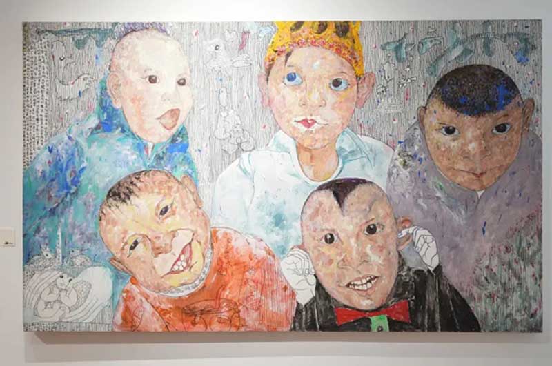人民艺术 |  《蓝天下的歌 · 长城下的 WA》郝俪瓦美术馆个人油画展开幕